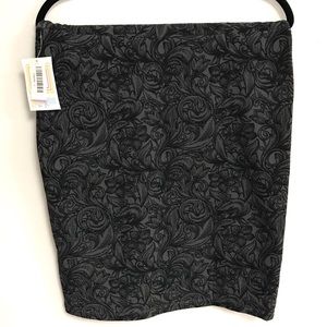 Lularoe Brown Floral Cassie Pencil Skirt